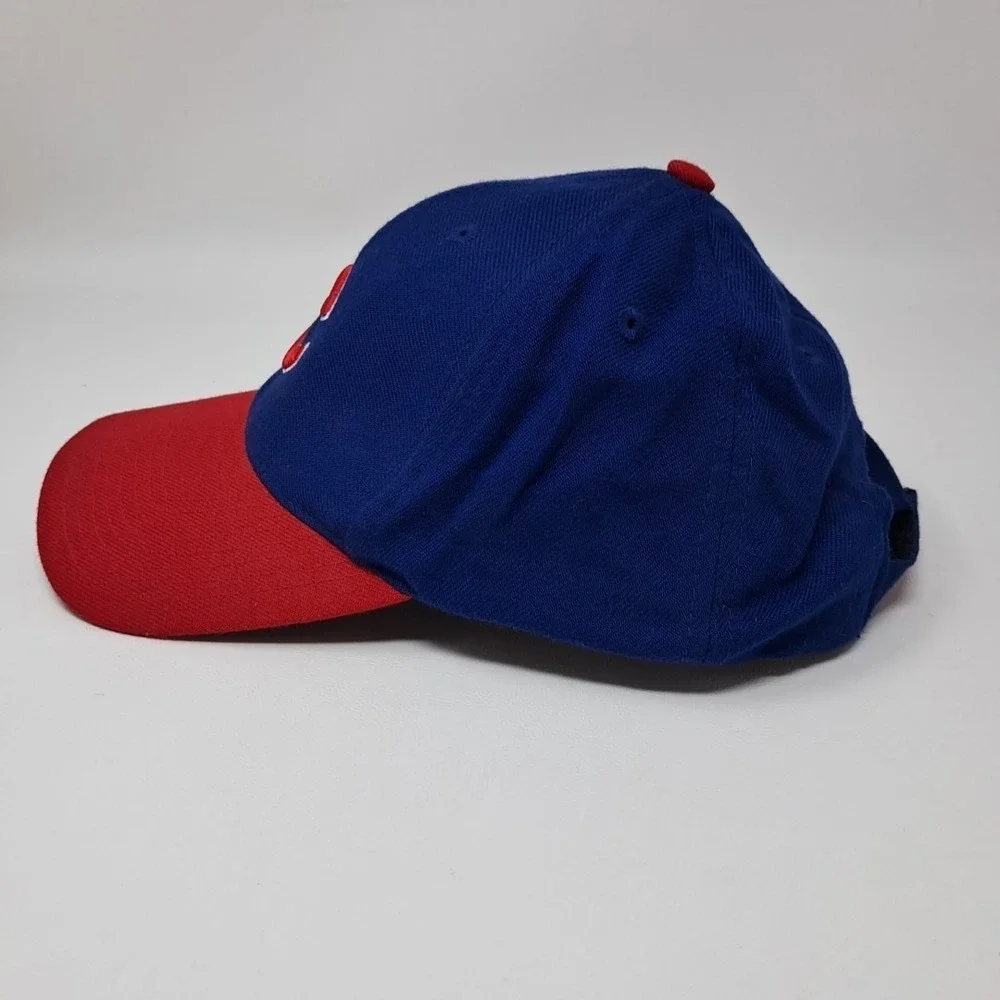 Chicago Cubs Hat Blue Red Logo MLB Baseball Snap Back Adjustable Genuine Merch